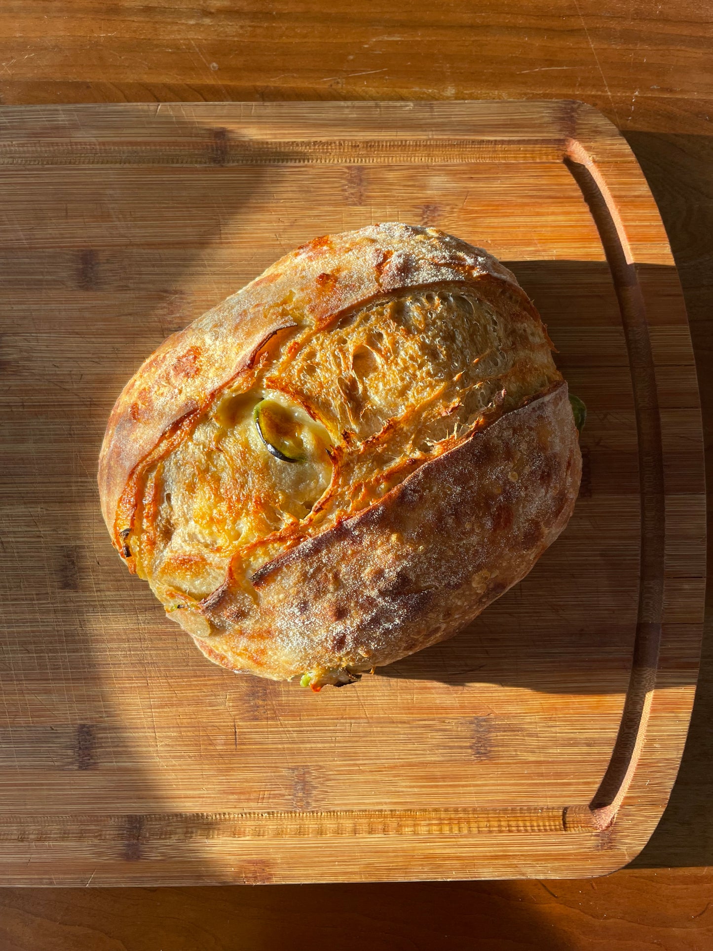 Jalapeno Cheddar Sourdough Bread